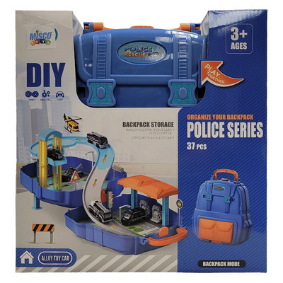 Coffret sac à dos - Piste de course série Police