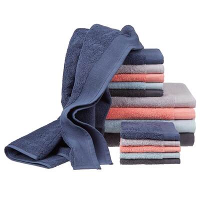 Collection DOLCE - Serviette de bain en coton à rayures texturées