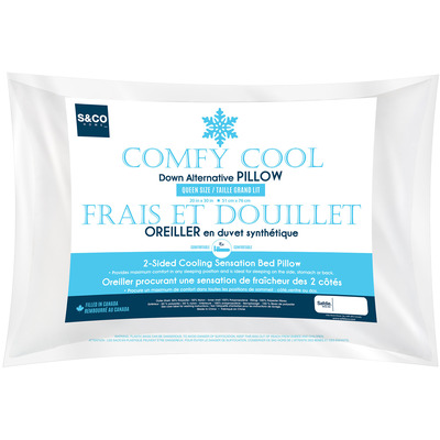 Comfy Cool - Down alternative pillow, 20"x30" - Queen