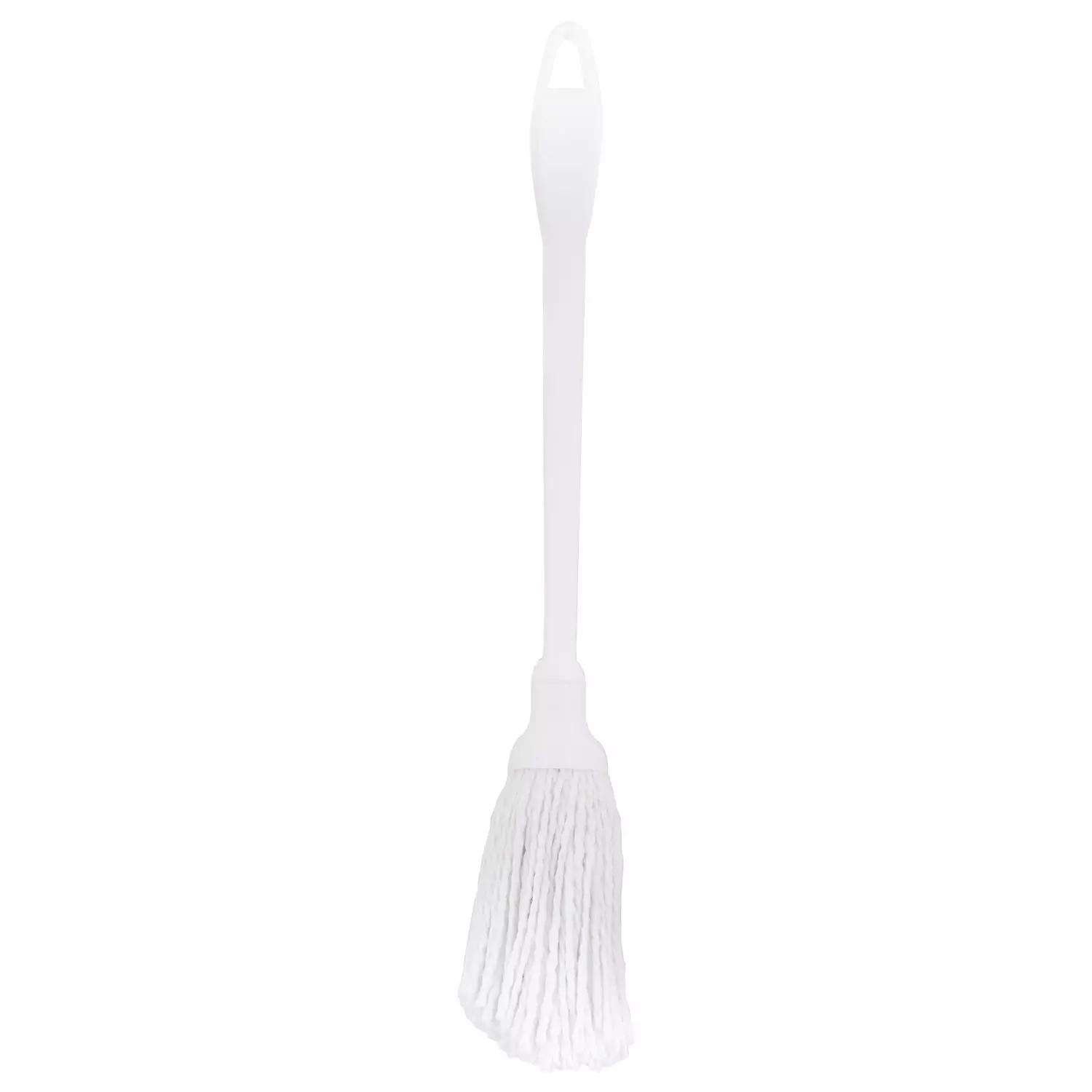 Cotton dish mop with long handle. Colour: white