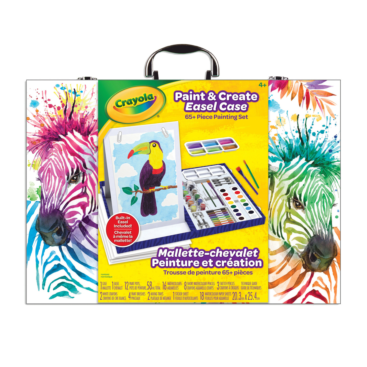 Crayola - Paint & create easel case painting set