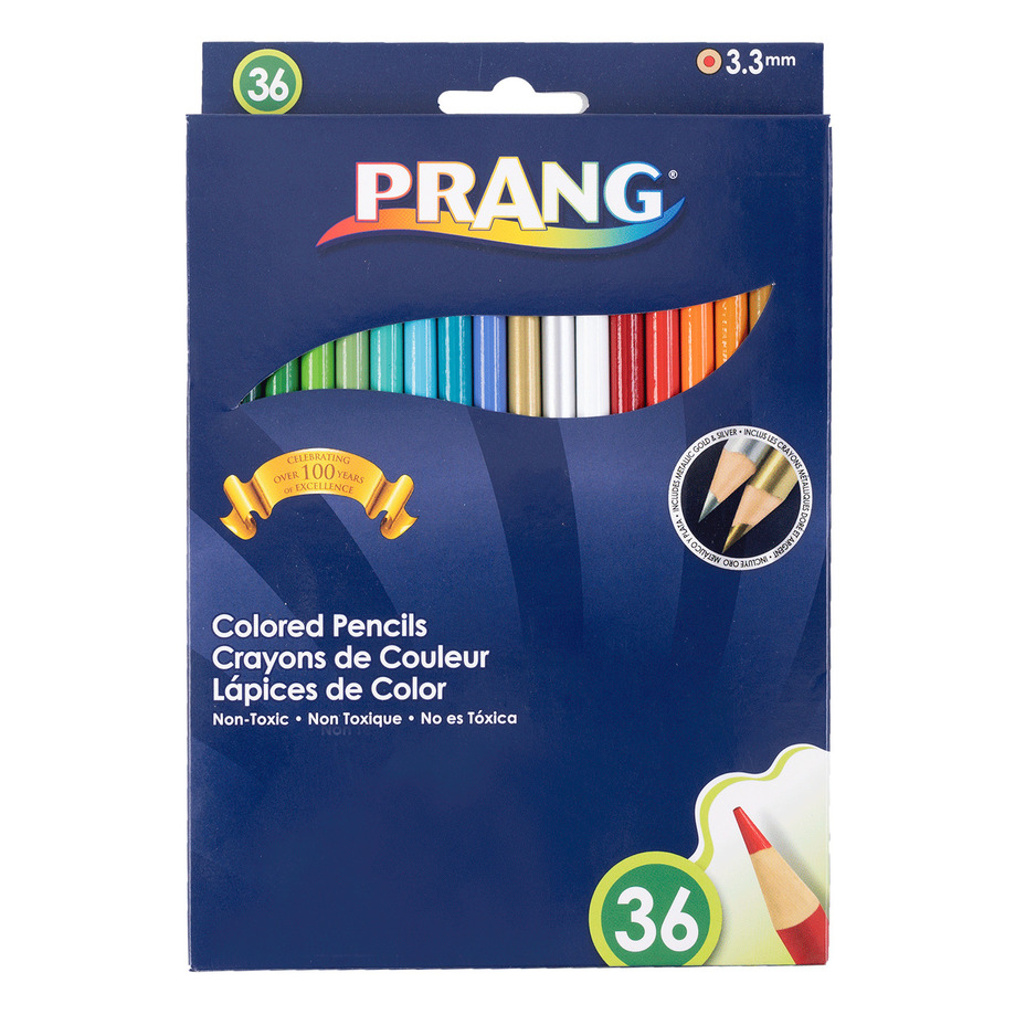 Crayons de couleur, Paq. de 36