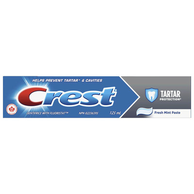 Crest - Protection antitartre - Dentifrice au fluoristat, 125ml