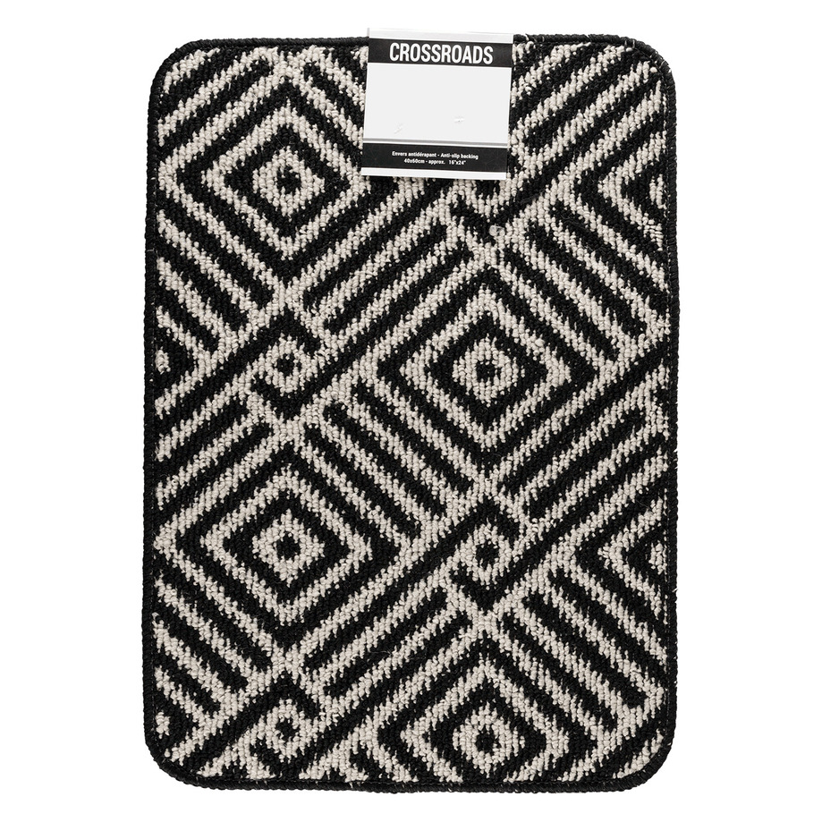 CROSSROADS Collection, Indoor non-slip door mat, 16"x24"