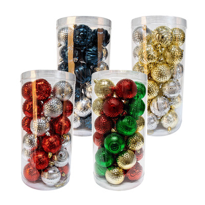 60mm Christmas ball decorations, pk. of 30