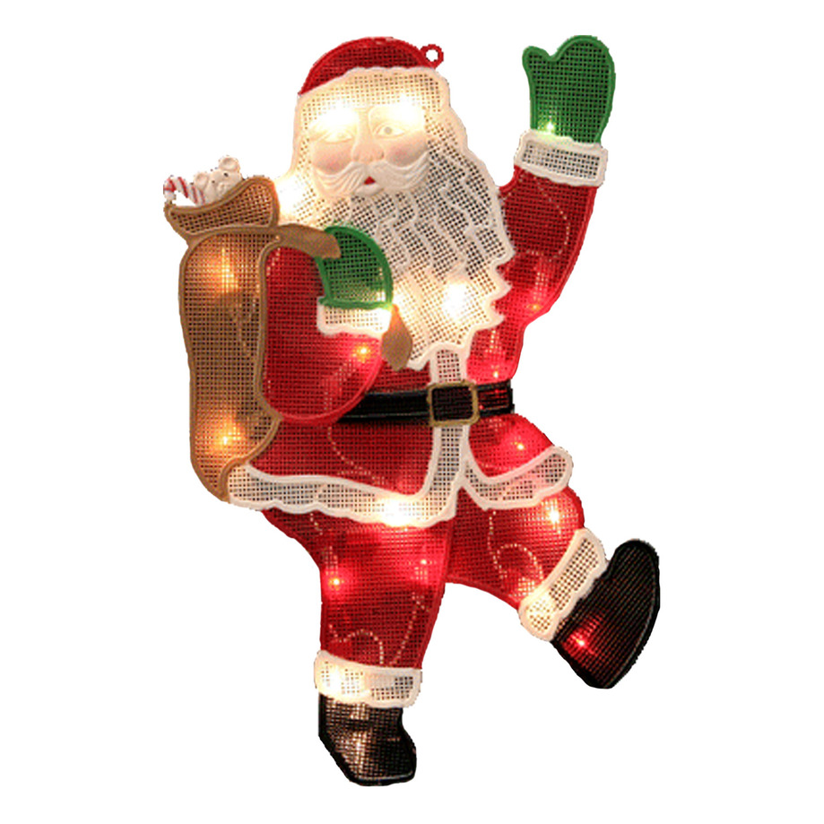 Danson - Christmas silhouette with 20 mini incandescent lights - Santa Claus