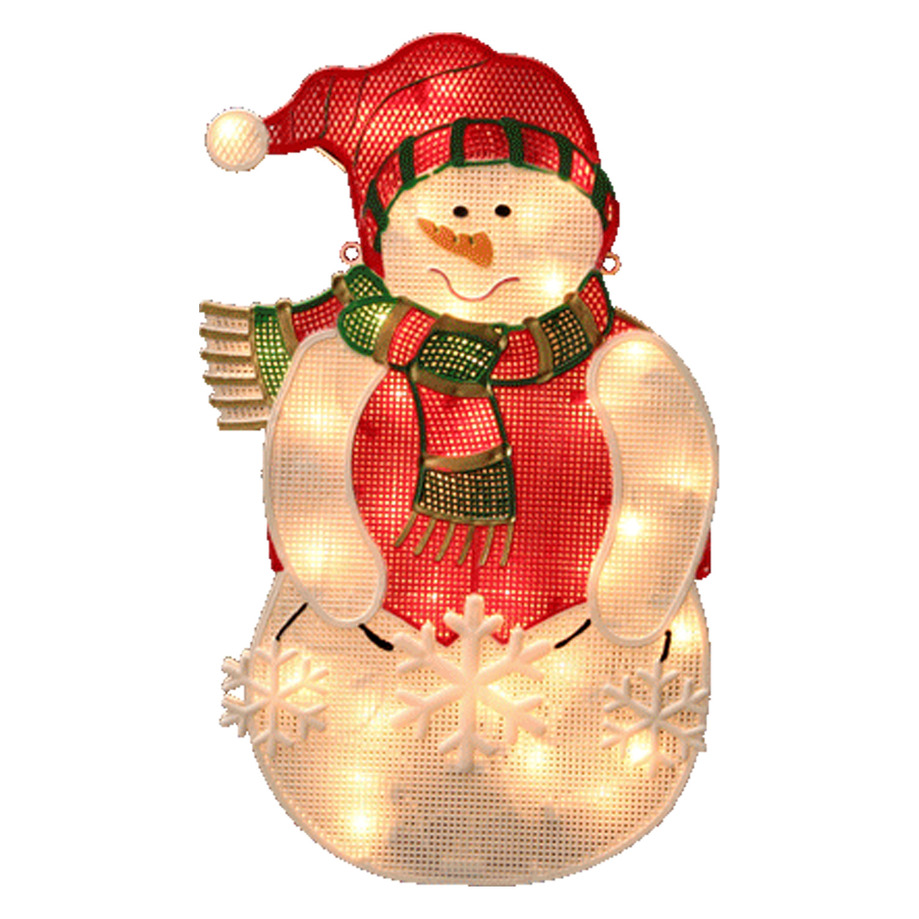 Danson - Christmas silhouette with 20 mini incandescent lights - Snowman