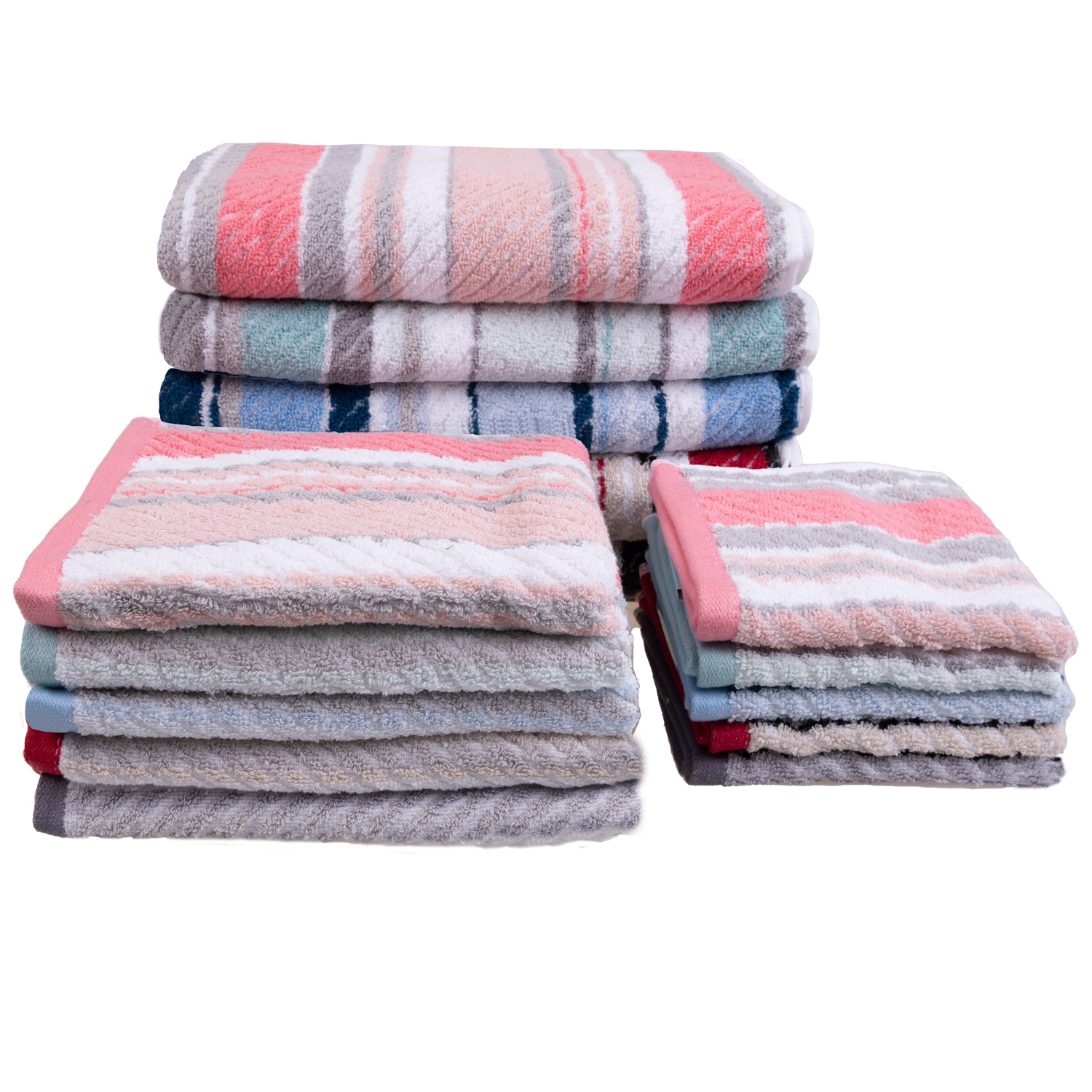 DOLCE Collection - Textured stripes cotton hand towel