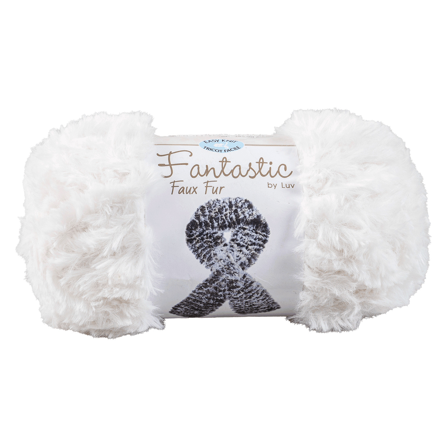 Easy Knit - Fantastic Faux Fur by Luv - Fil, Ivoire