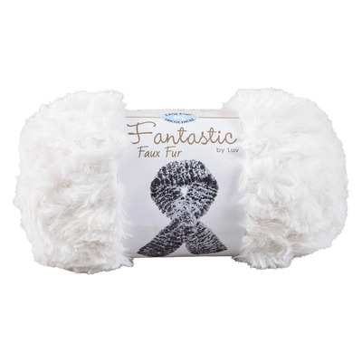 Easy Knit - Fantastic Faux Fur by Luv - Fil, Ivoire