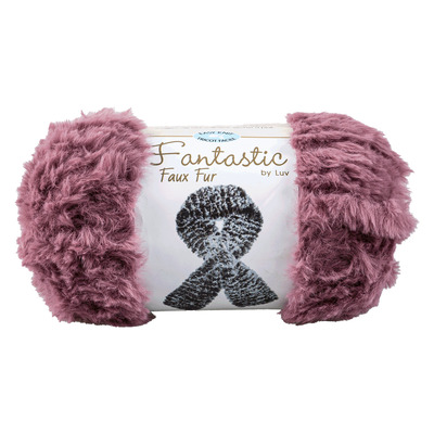 Easy Knit - Fantastic Faux Fur by Luv - Fil, Rose pâle