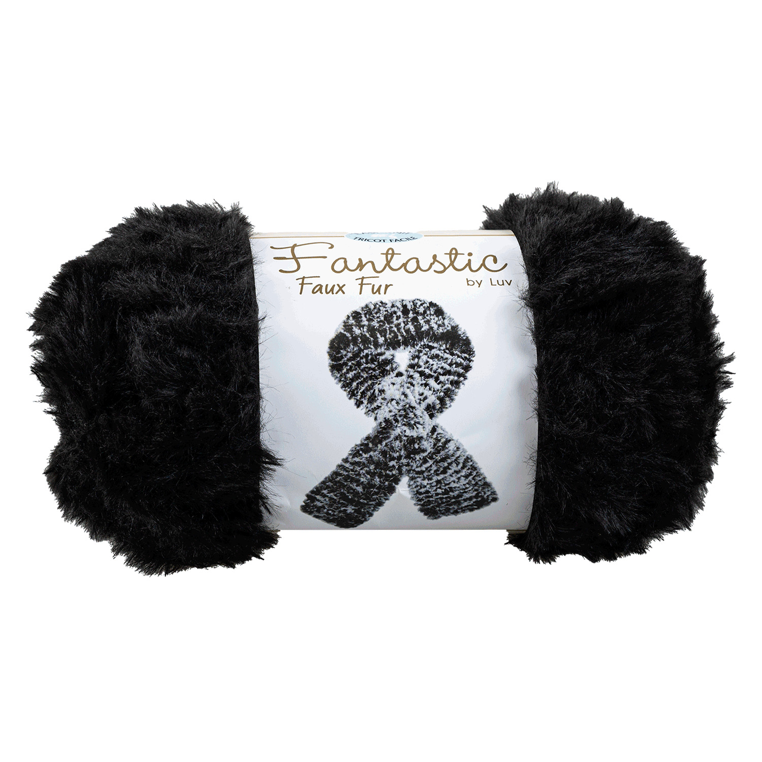 Easy Knit - Fantastic Faux Fur by Luv - Yarn, Black