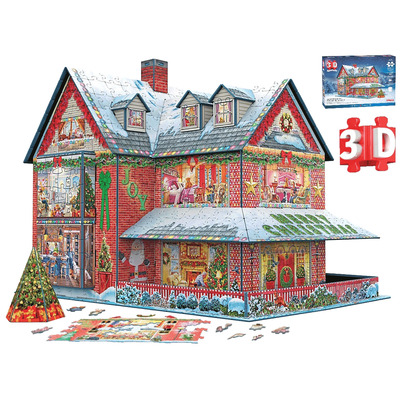 Eurographics - 3D, Christmas house, 1100 pcs