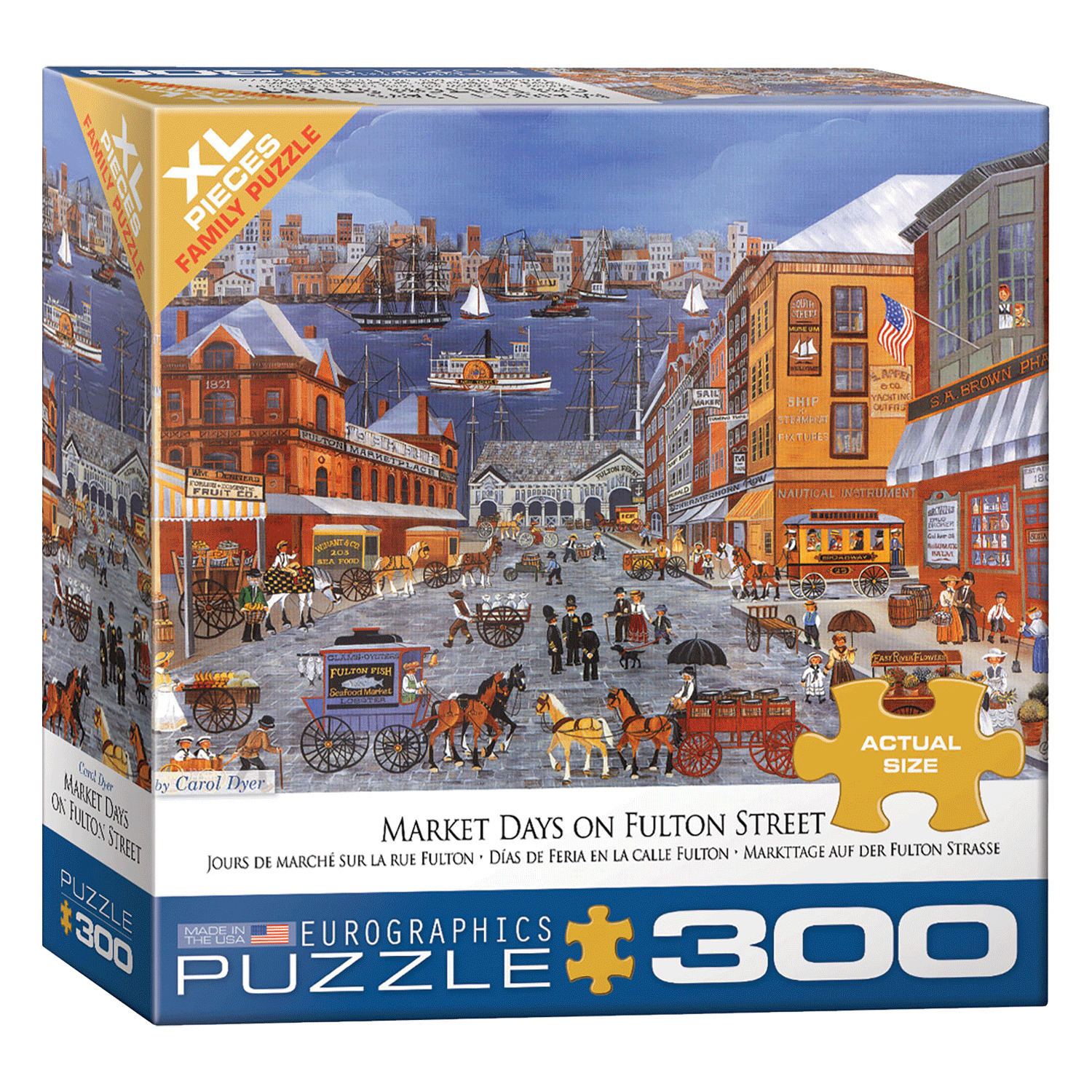 Eurographics - Carol Dyer - Market Days on Fulton Street, 300 pcs