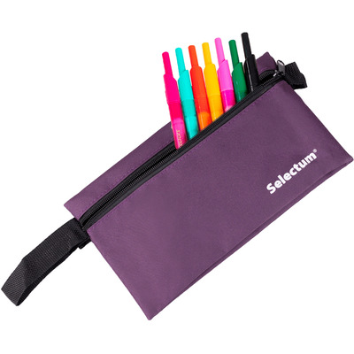 Fabric 2-pouch pencil case