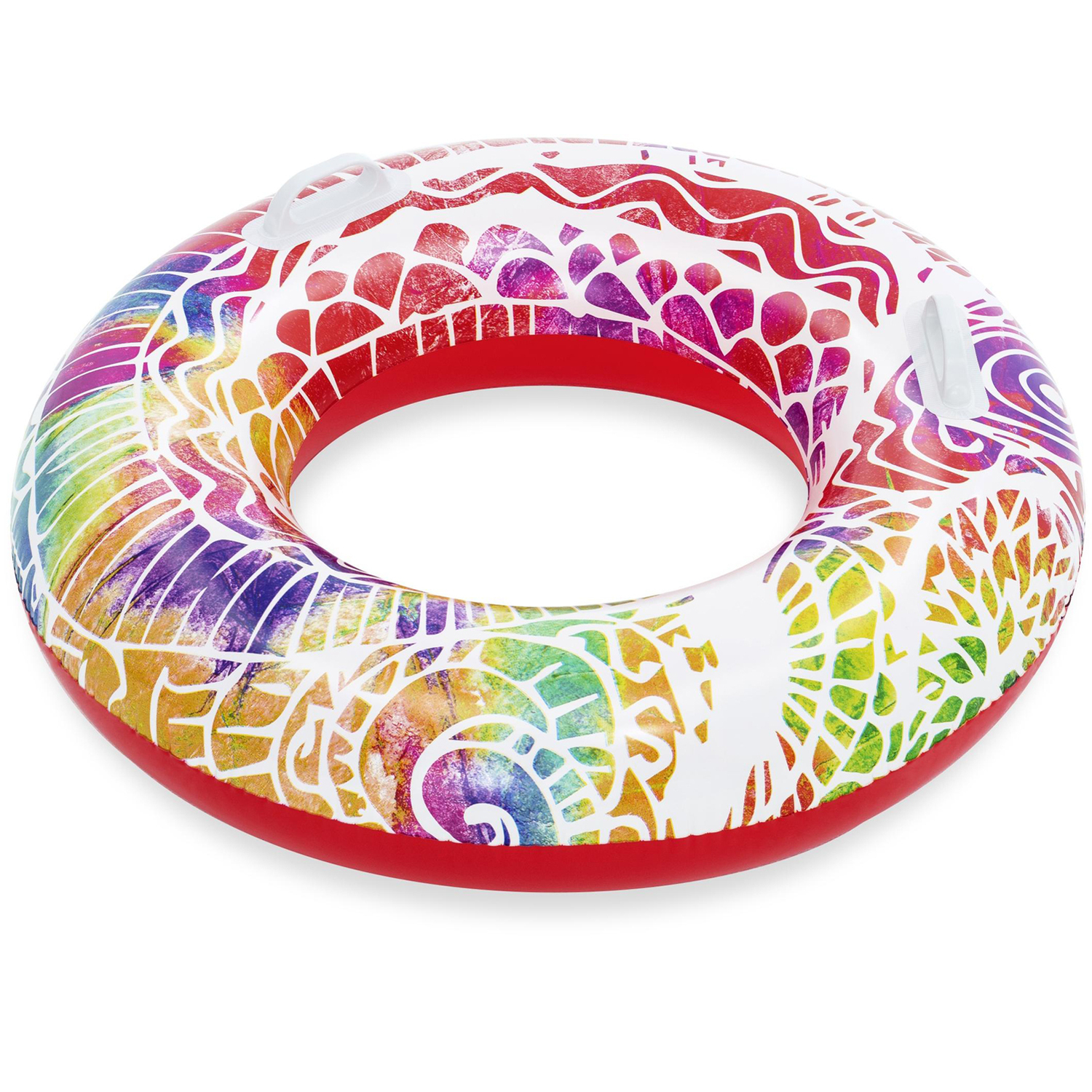 Flotteur de piscine gonflable en vinyle - Anneau rose 36. Colour: fuschia, Fr