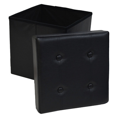 Folding storage ottoman