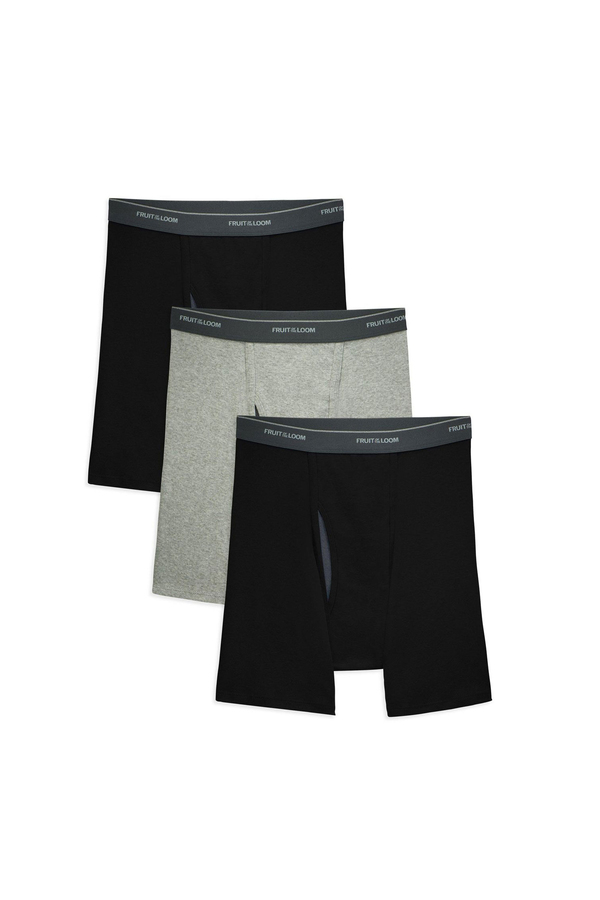 of the Loom - Tag-free CoolZone Fly boxer briefs, pk. of - Plus Size. black. Size: | Rossy