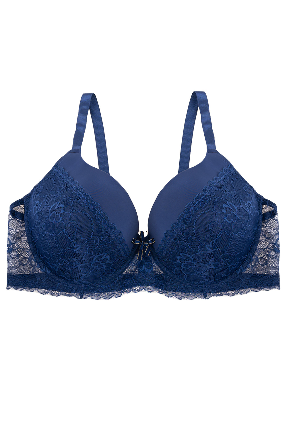 Navy blue lace strapless bra. Size 38 B. Sophie b brand.