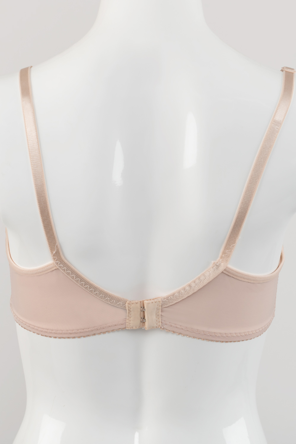 Full support underwire bra with net detail - Nude. Colour: beige. Size: 36c