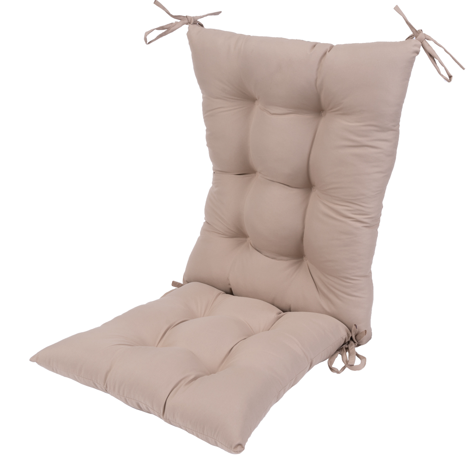 High back rocking chair cushion - Beige