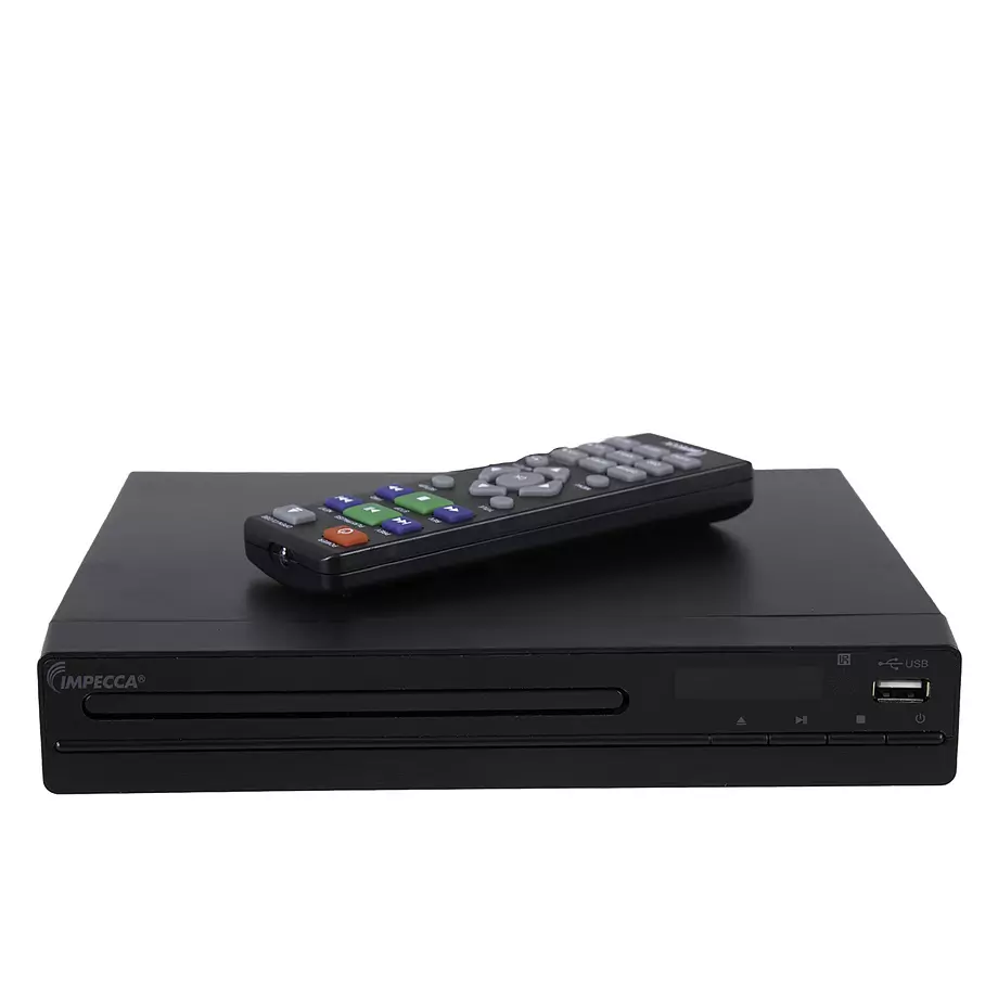 Impecca - Lecteur DVD compact de maison avec HDMI et entrée USB. Colour:  black, Fr