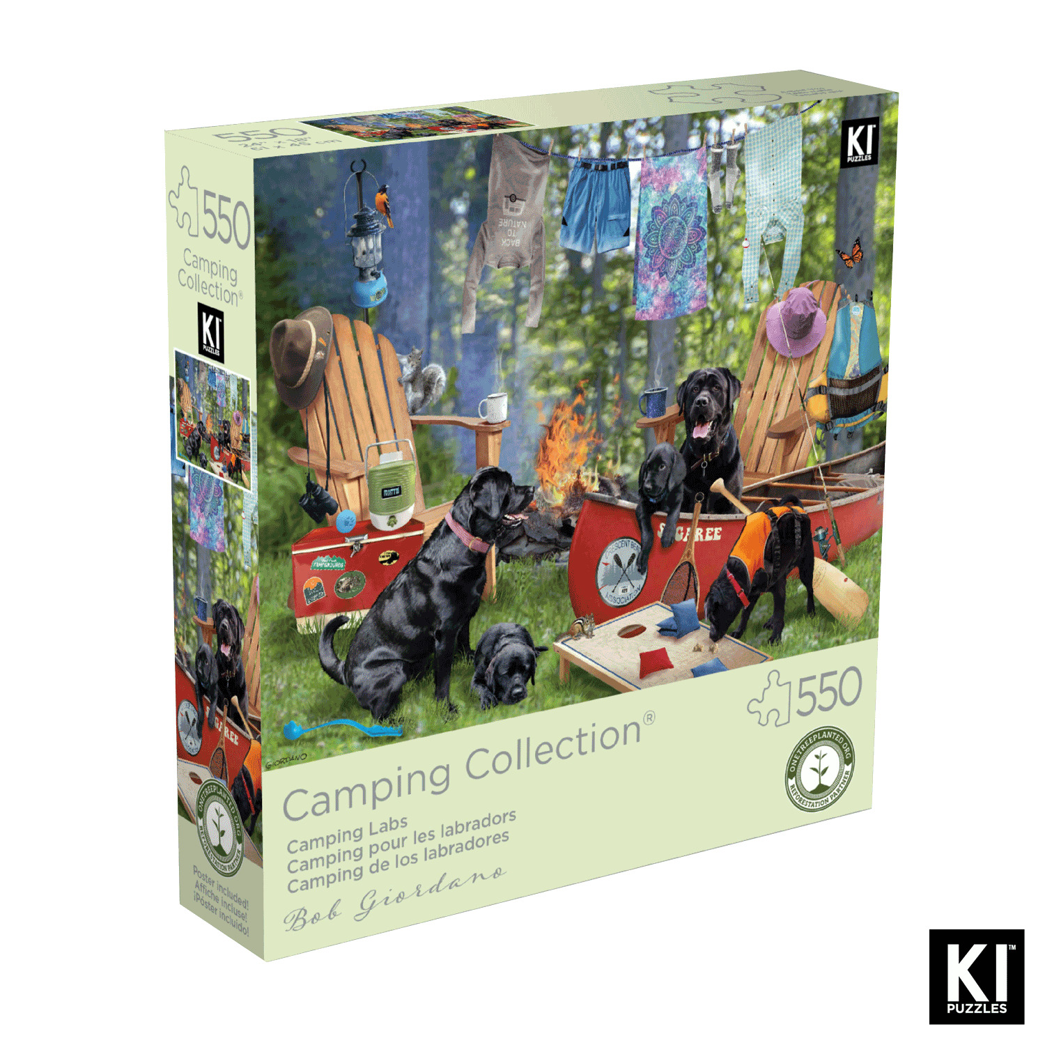 KI - Puzzle - Bob Giordano - Camping Labs, 550 pcs