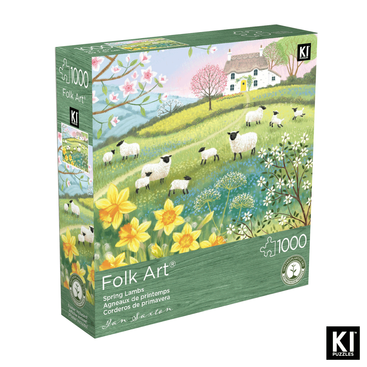 KI - Puzzle - Ian Saxton - Spring Lambs, 1000 pcs