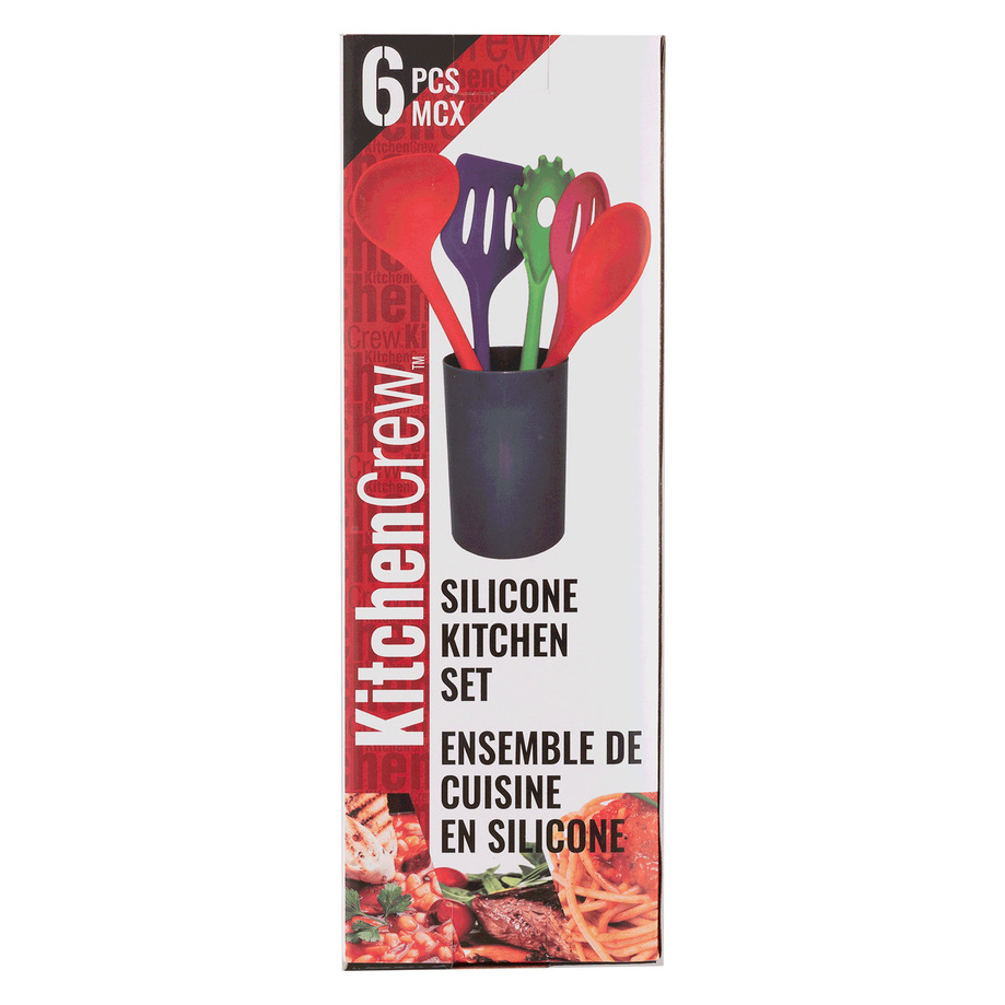 Kitchen Crew - Ens. de cuisine en silicone, 6 mcx