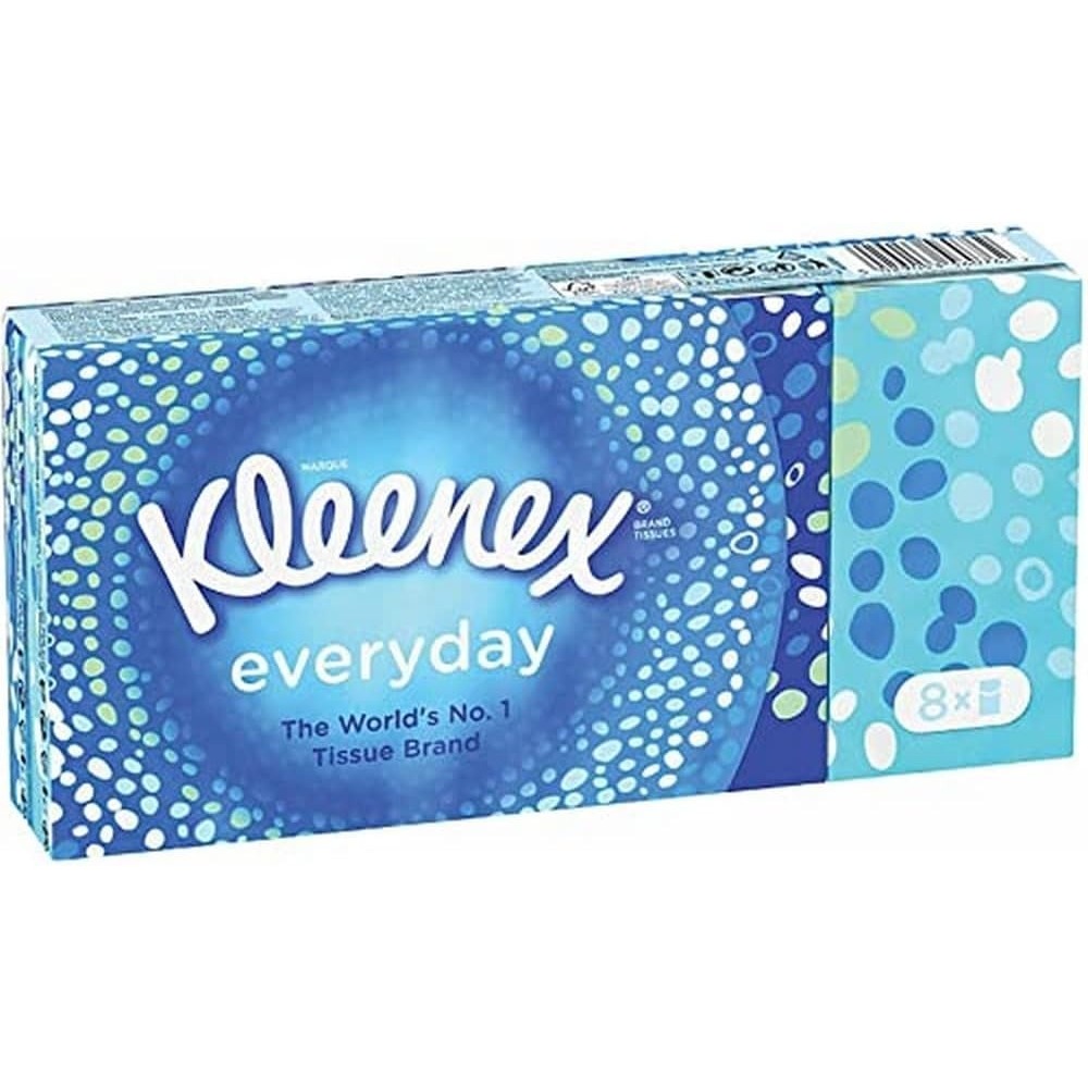 Kleenex - Facial tissues, pocket size, Pk of 8