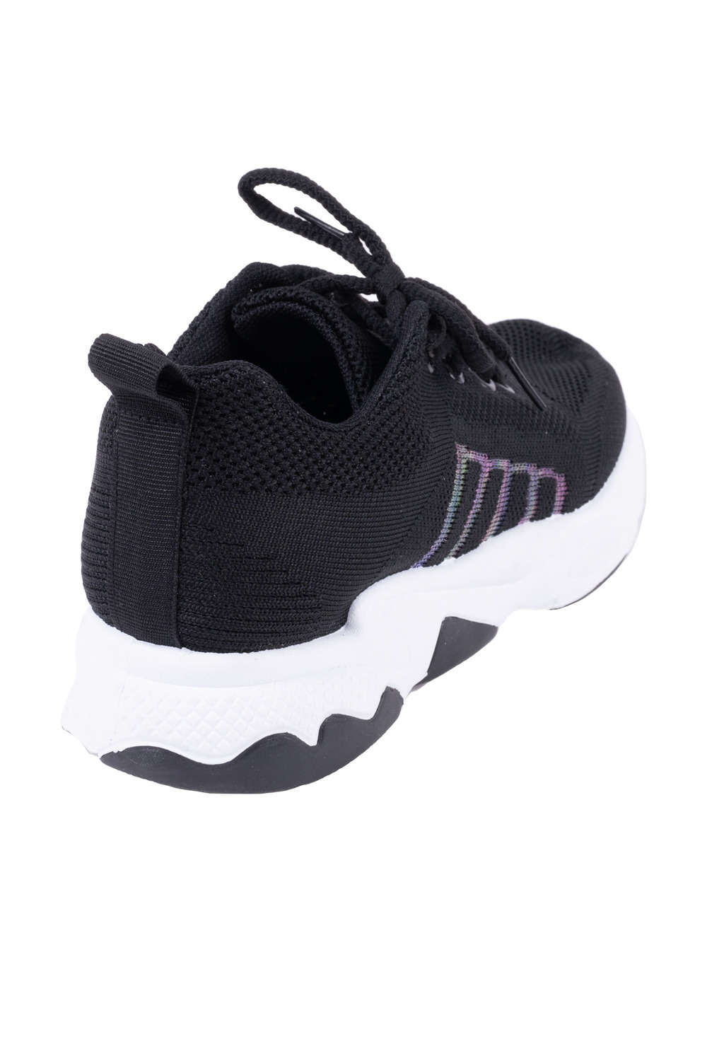 PMUYBHF Knit Upper Fashion Sneakers Lace Up Style