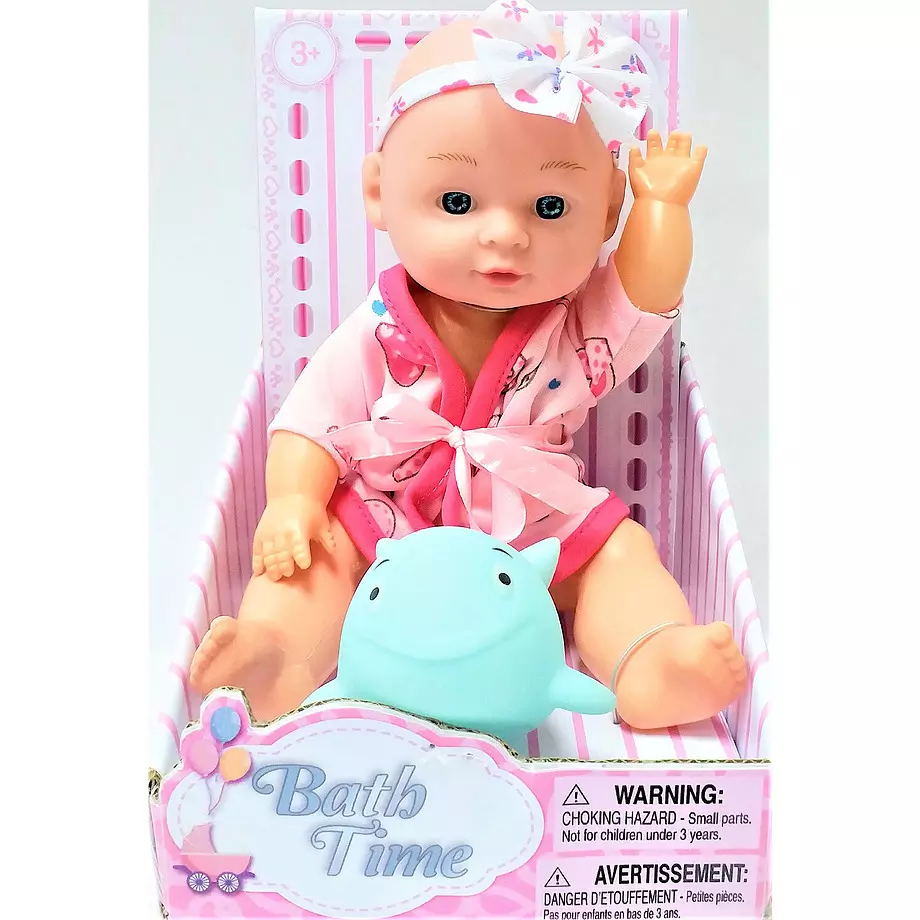 L'heure du bain, poupée bébé avec jouet. Colour: multi-color