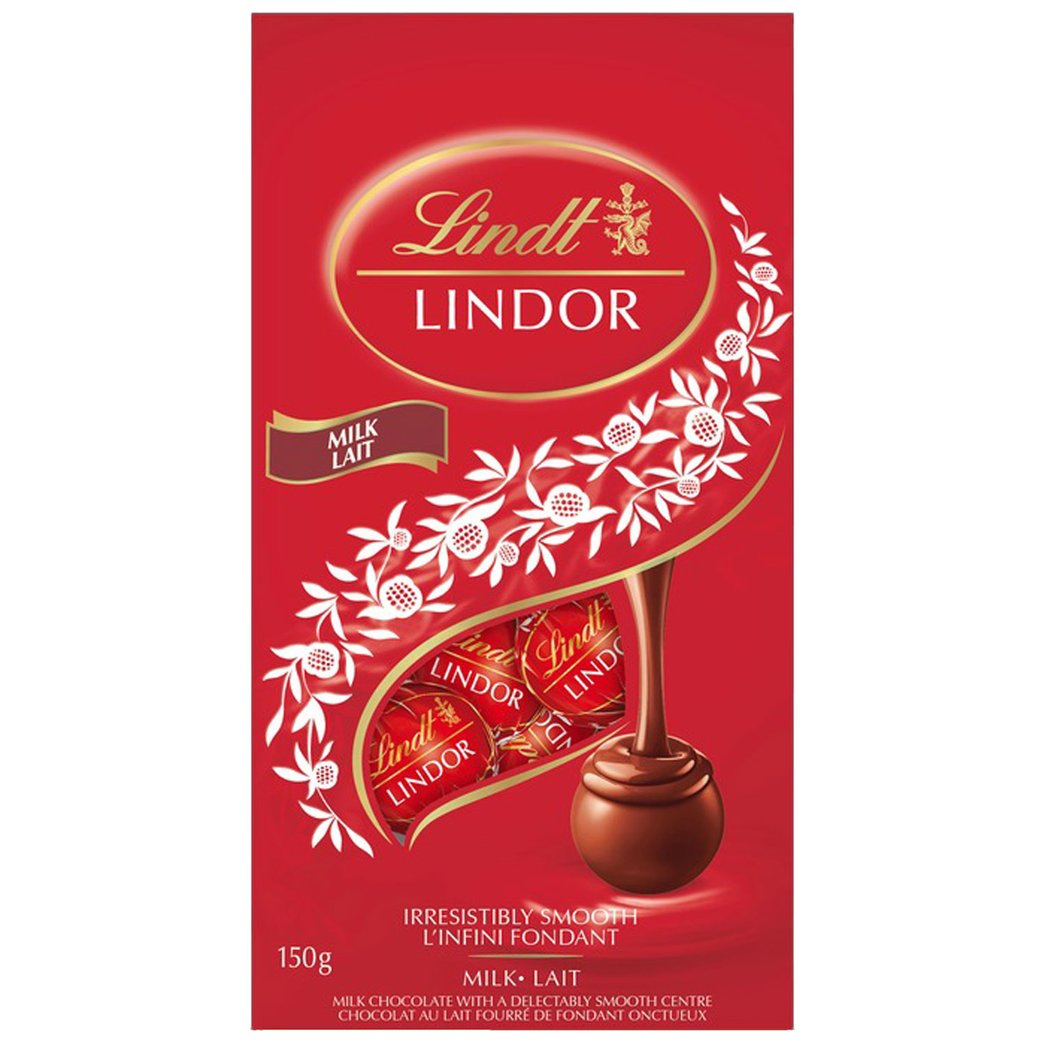 Lindt - Lindor - Truffes au chocolat au lait, 150g