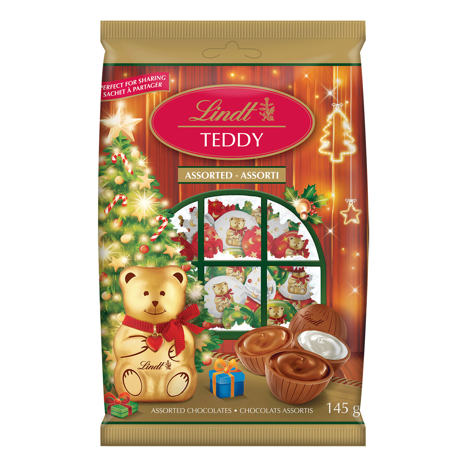 Lindt TEDDY - Chocolats assortis, 145g