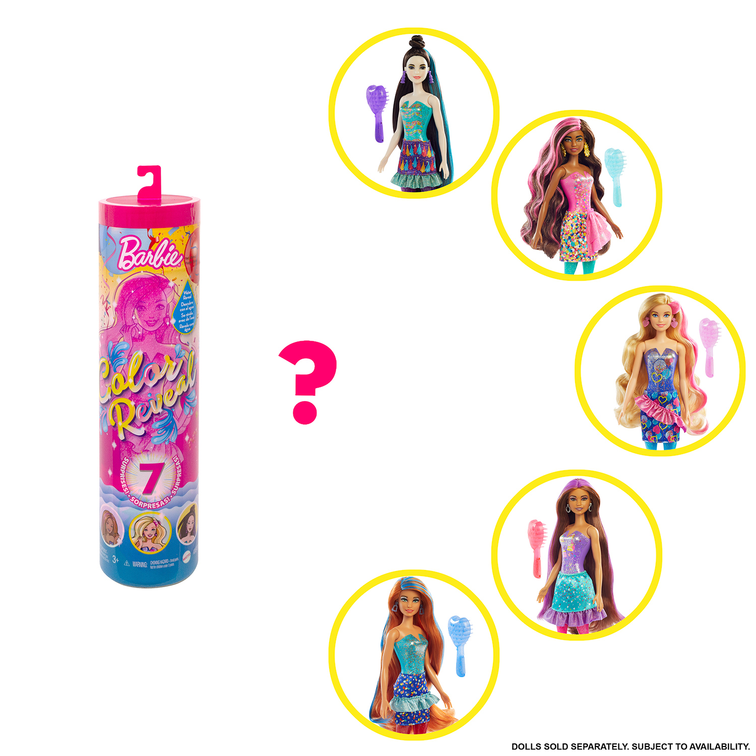 Mattel - Barbie - Color Reveal, doll with 7 surprises | Rossy