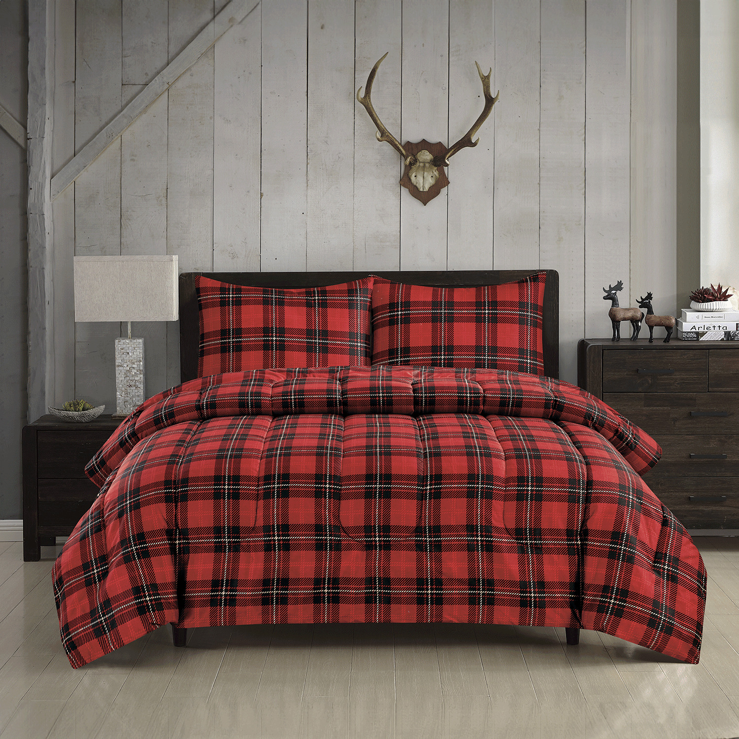 MAXWELL - Printed comforter set - Classic Tartan