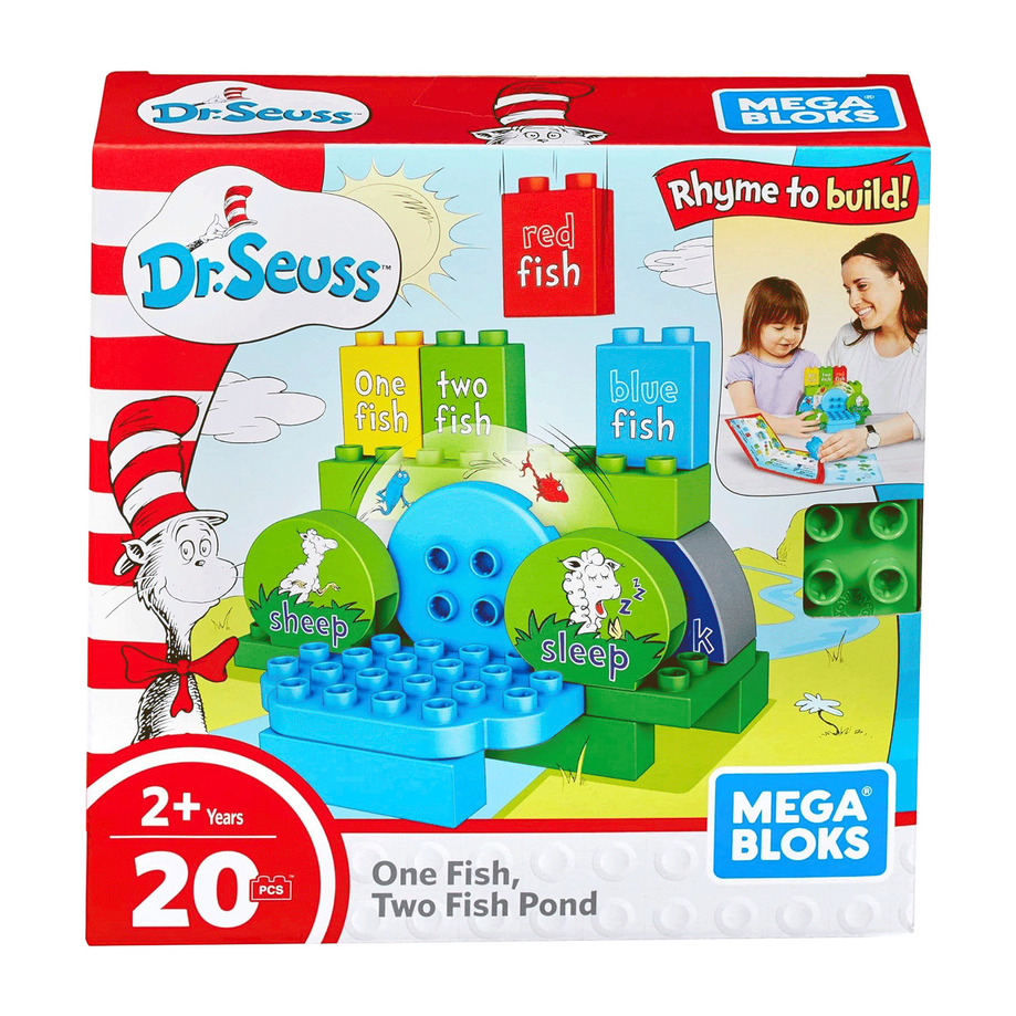 Mega Bloks - Dr. Seuss, Wish for a fish building set, 20 pcs