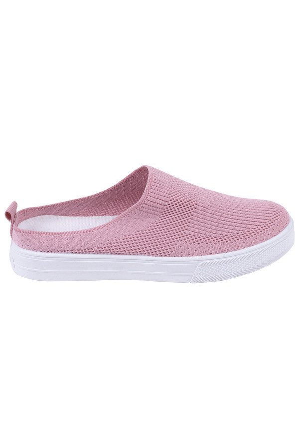 Mesh knit slip-on mule sneakers - Pink