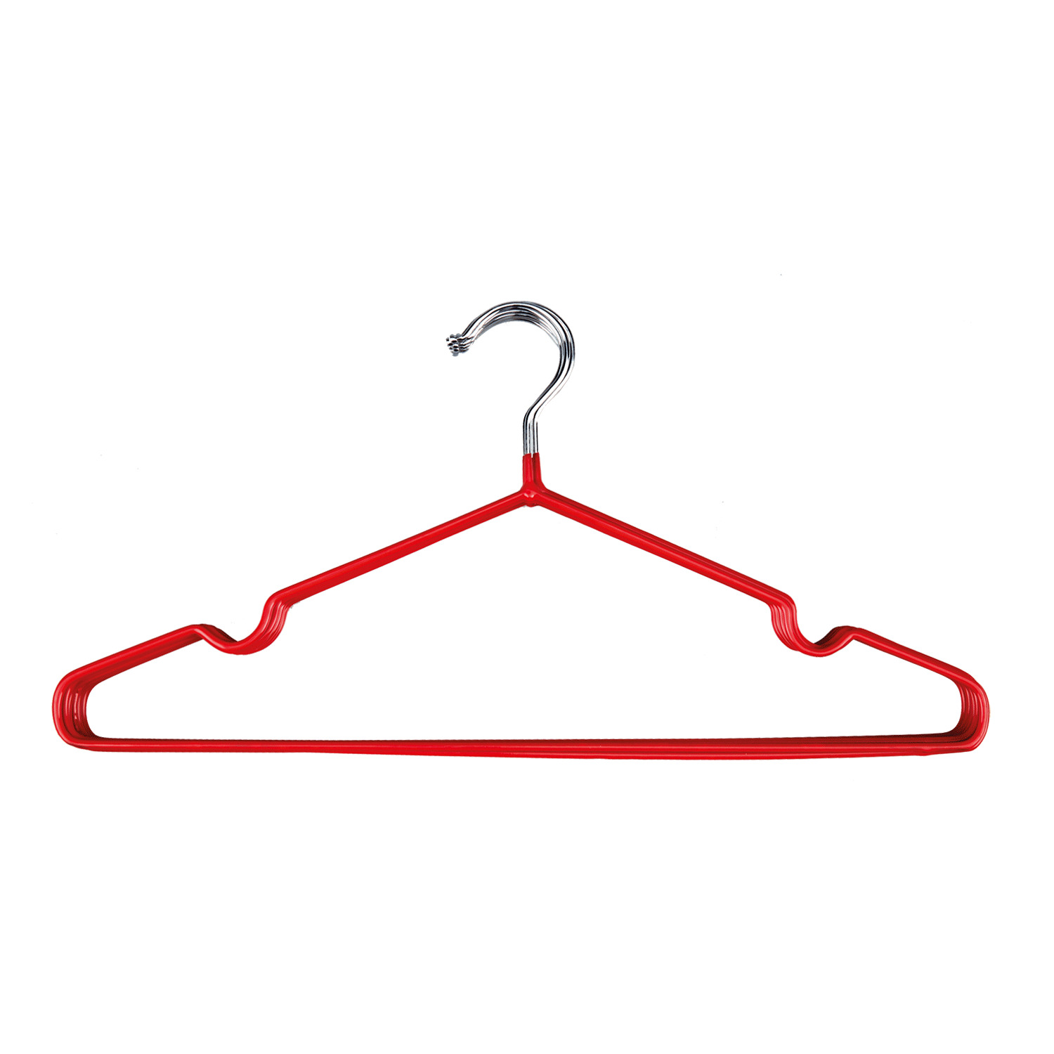 Metal clothes hangers, pk. of 10