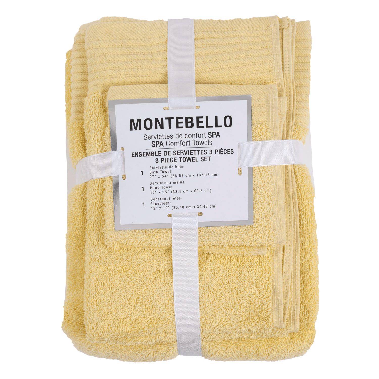 MONTEBELLO Collection - Spa comfort 3-piece towel set