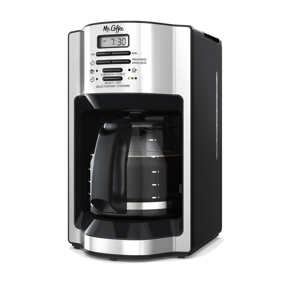 Mr. Coffee 12 cup programmable coffee maker with Ready Brew system. Colour black Rossy