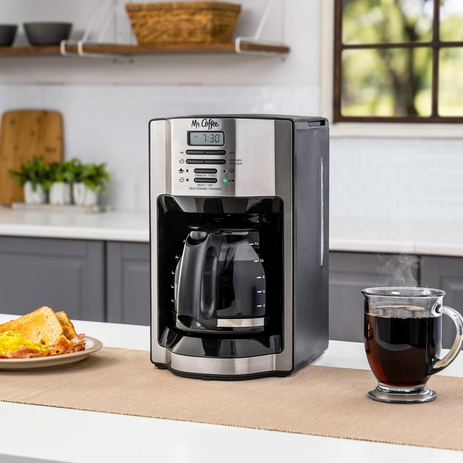 Mr. Coffee - 12-cup programmable coffee maker with Ready Brew system