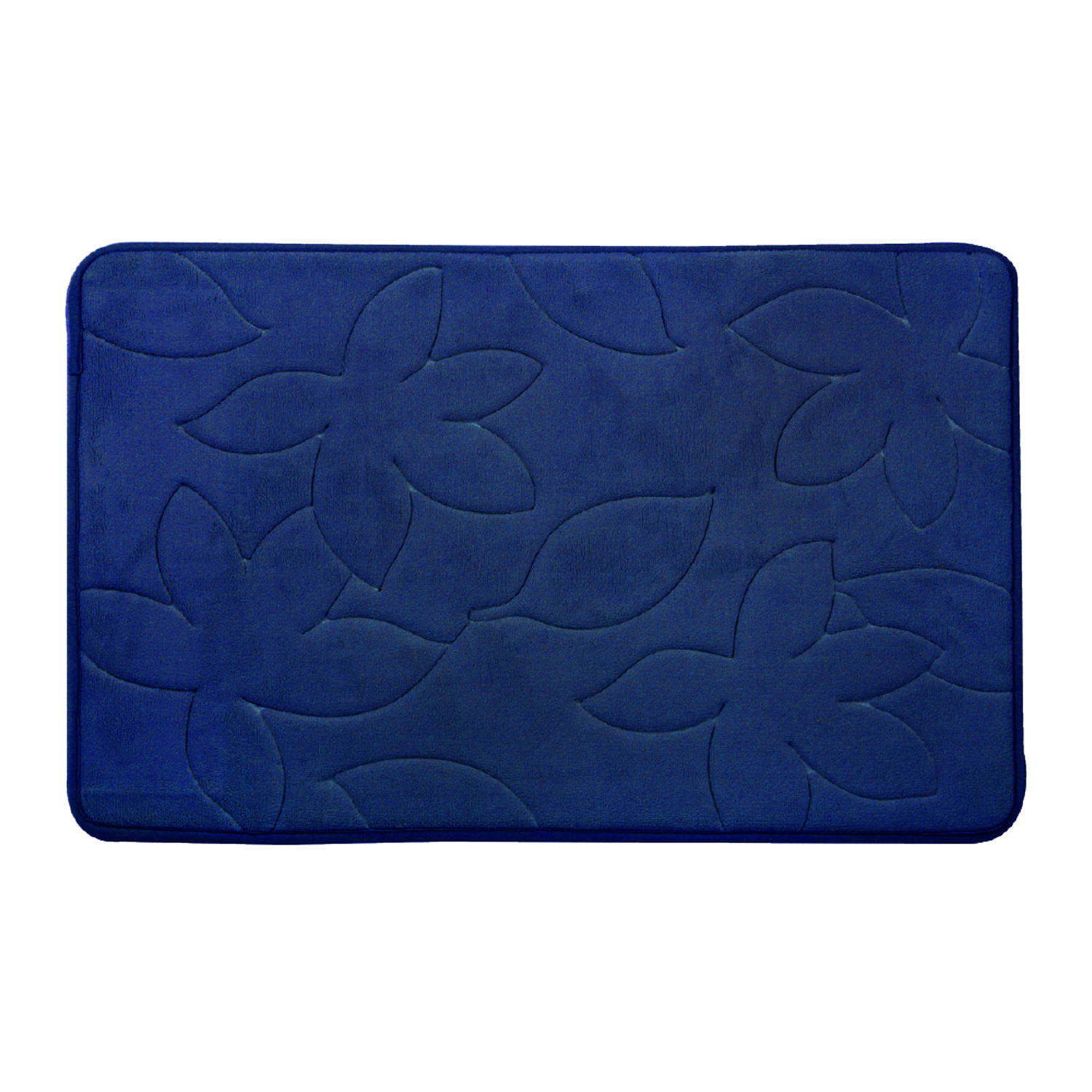 Non-slip memory foam bath mat, 16"x24" - Flowers