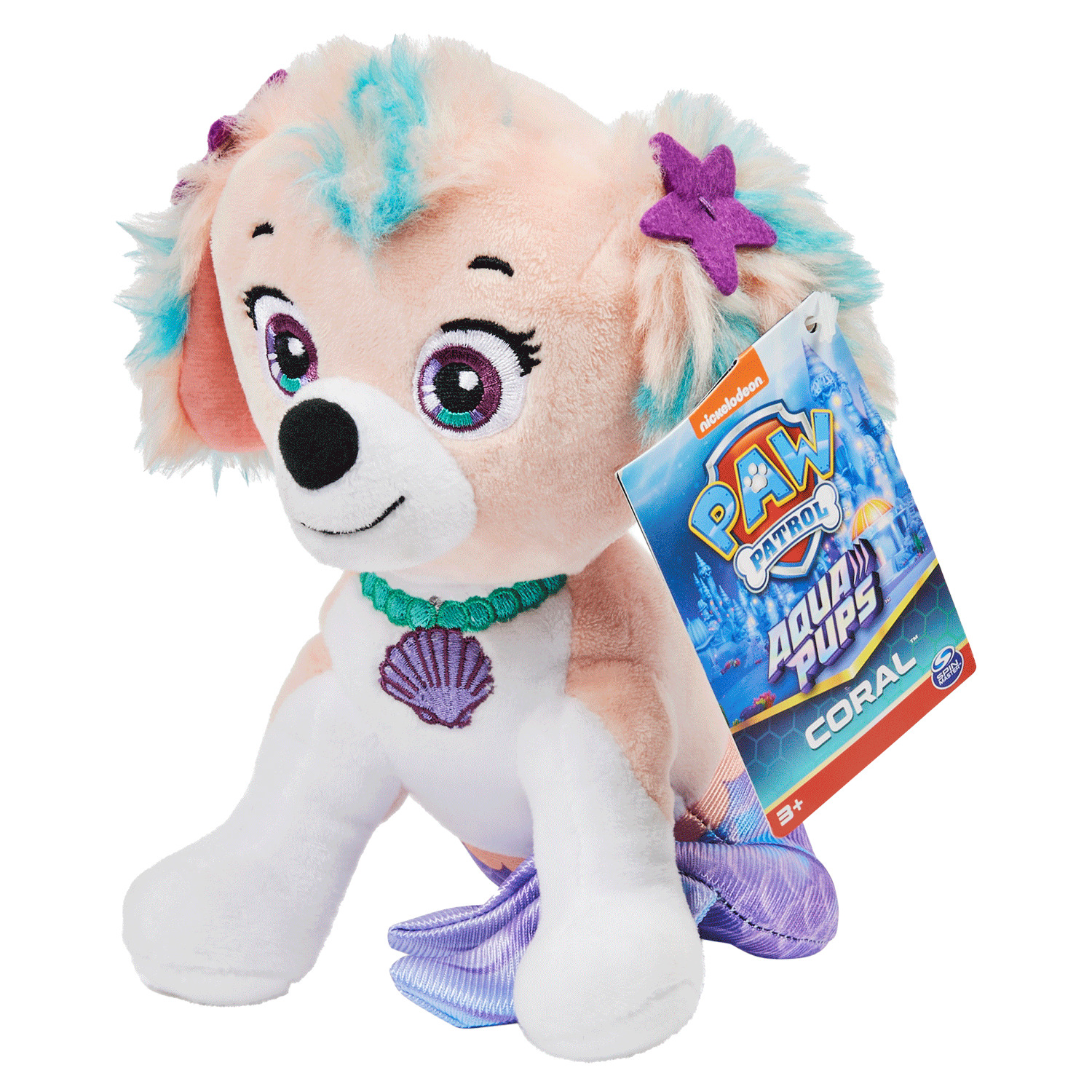 Pat' Patrouille - Peluche Aqua Pups - Coral