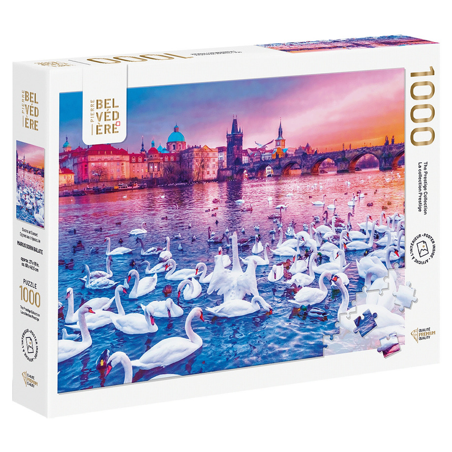 Pierre Belvedere - Marius Dorin Balate - Swans at Sunset, 1000 pcs