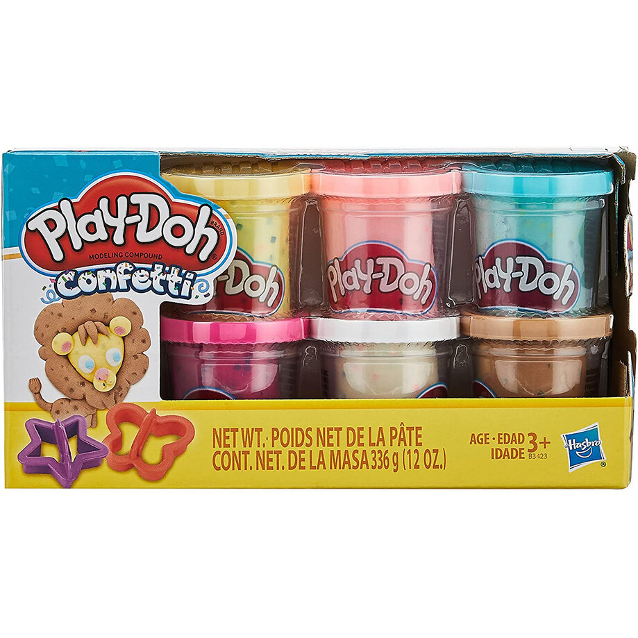 Play-Doh - Pâte à modeler collection Confetti, assortiment, paq