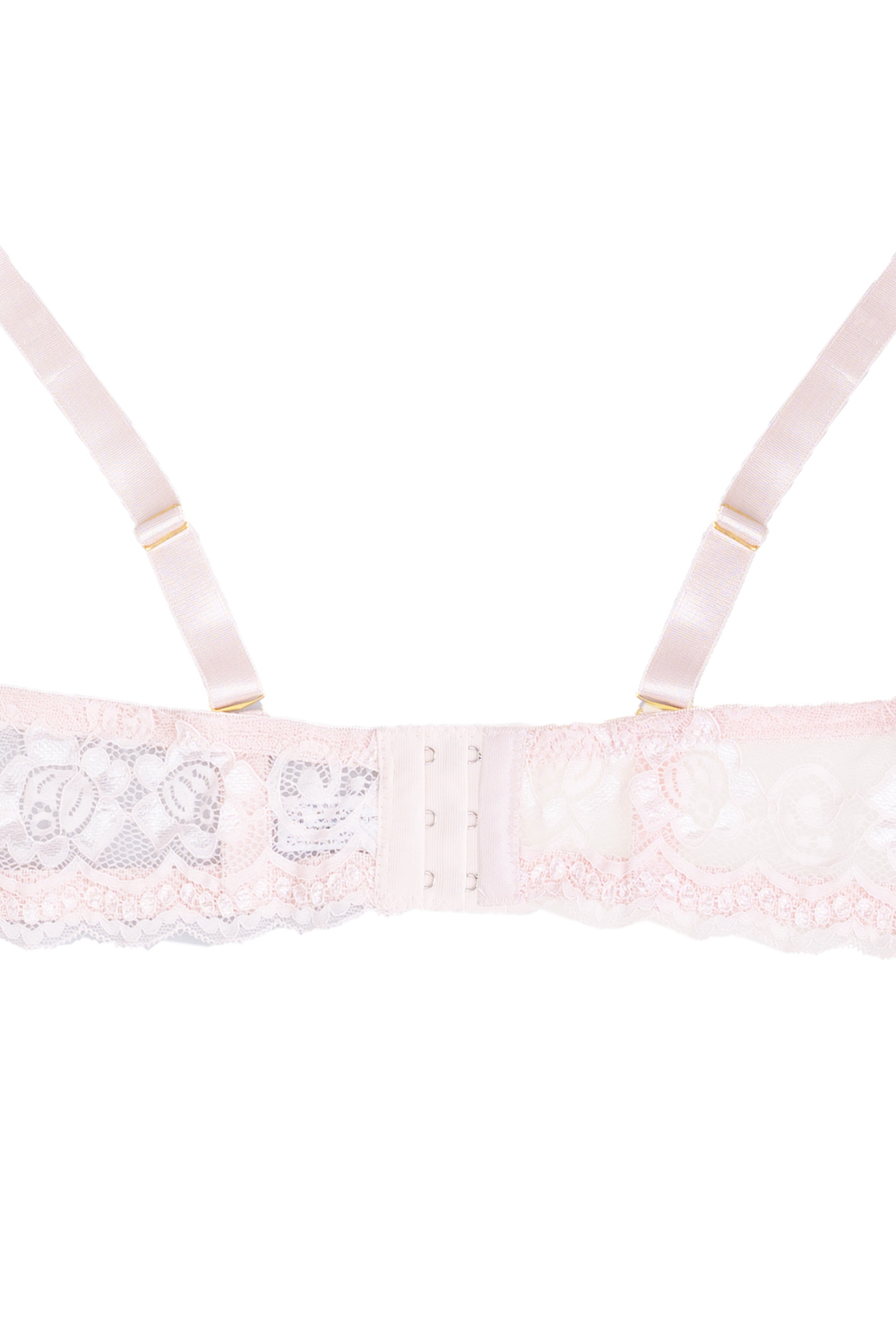 divani curves floral lace paneled demi bra - plus