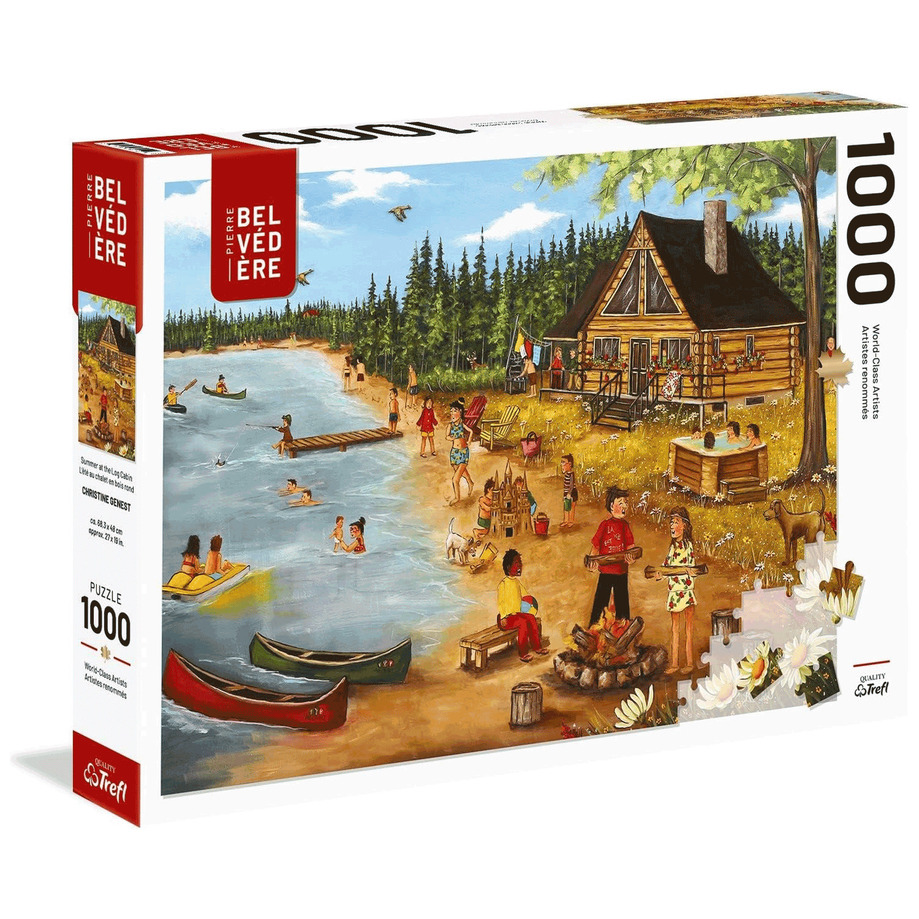 Puzzle, Christine Genest, Summer at the Log Cabin, 1000 pcs