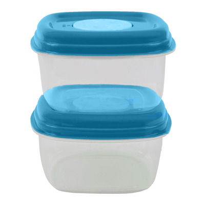 Rectangular food containers, pk. of 2 - 650ml