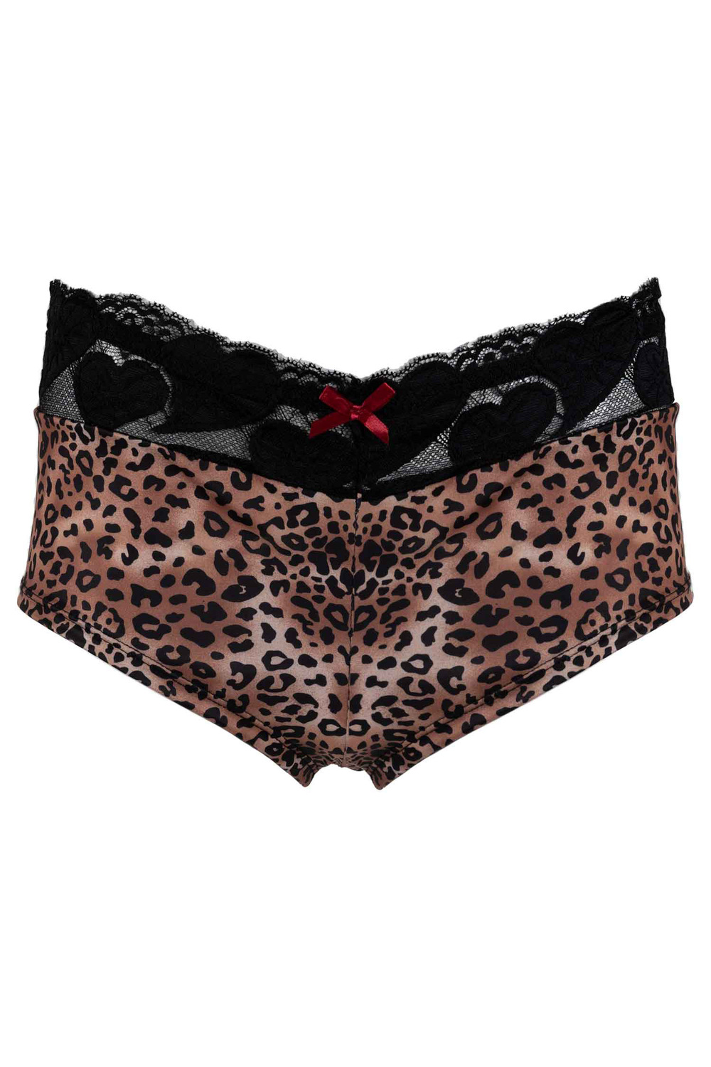 NWT Ambrielle HIGH WAIST LEOPARD/BLACK SHEER Women's Underwear PANTIE Size  XS 